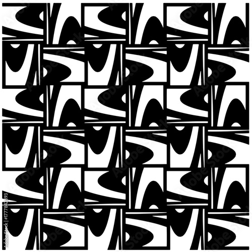 Black pattern.Seamless texture. Vector graphics for design, prints, decoration, cover, textile, digital wallpaper, web background, wrapping paper, clothing, fabric, packaging, cards.