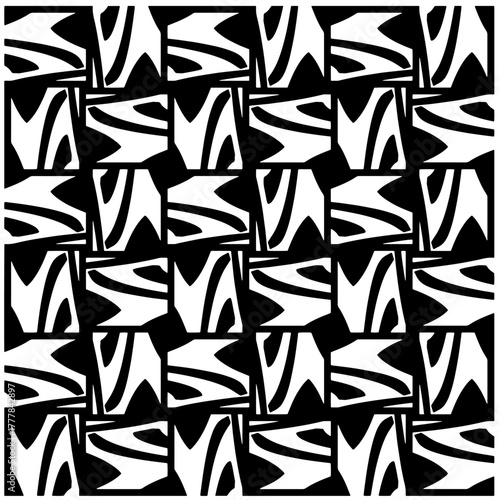 Black pattern.Seamless texture. Vector graphics for design, prints, decoration, cover, textile, digital wallpaper, web background, wrapping paper, clothing, fabric, packaging, cards.