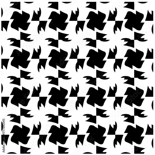 Black pattern.Seamless texture. Vector graphics for design, prints, decoration, cover, textile, digital wallpaper, web background, wrapping paper, clothing, fabric, packaging, cards.