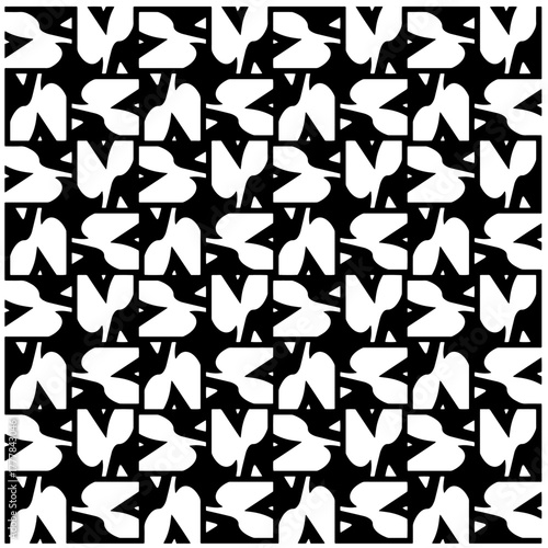 Black pattern.Seamless texture. Vector graphics for design, prints, decoration, cover, textile, digital wallpaper, web background, wrapping paper, clothing, fabric, packaging, cards.