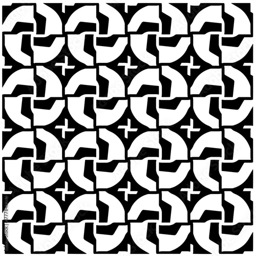 Black pattern.Seamless texture. Vector graphics for design, prints, decoration, cover, textile, digital wallpaper, web background, wrapping paper, clothing, fabric, packaging, cards.