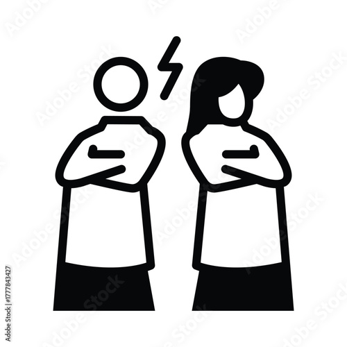 Judicial separation solid icon vector design good for web or mobile app