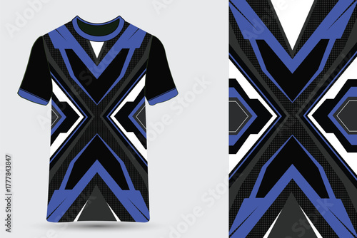 Abstract Geometric Sportswear Jersey Sublimation Design