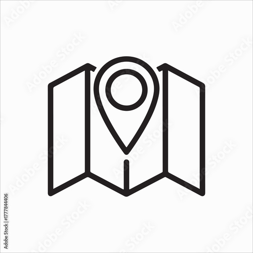 Map with location pin is perfect for travel, navigation, and finding your way in the world with ease and convenience