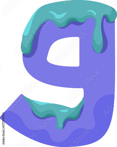 Cute monster alphabet for baby design with funny cartoon letters