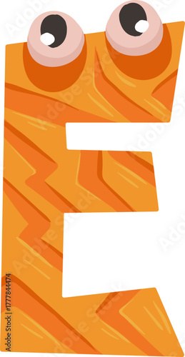 Cute monster alphabet for baby design with funny cartoon letters