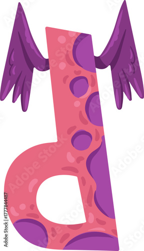 Cute monster alphabet for baby design with funny cartoon letters