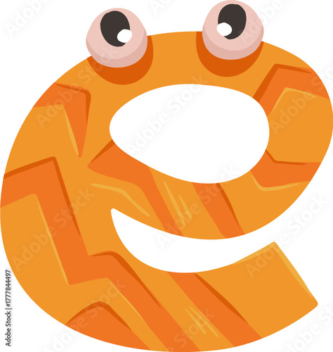 Cute monster alphabet for baby design with funny cartoon letters