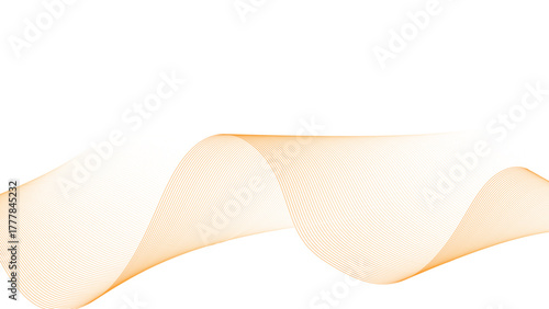 Abstract Ribbon: An elegant, flowing ribbon in gentle hues of orange, offering a sense of movement and grace.