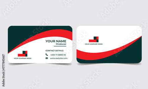 Business card design for finance
