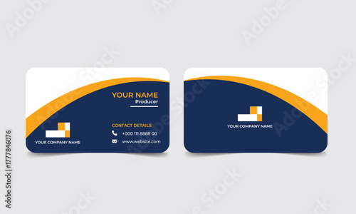 Business card design for finance