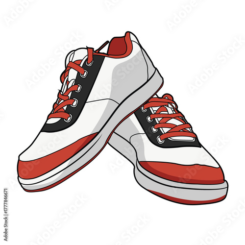 sport shoes isolated on white