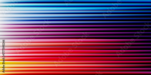 Vibrant rainbow neon gradient flows through fractal glass. Smooth light waves create dynamic and vivid atmosphere full of energy and motion. Vivid neon colors blend and reflect.