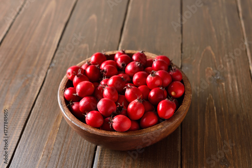 Fresh hawthorn berry