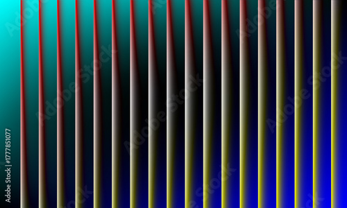 Abstract background with vertical lines in blue, teal, red, and yellow a modern and vibrant design featuring a gradient effect and geometric pattern for creative projects