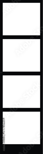 photobox frame photostrip polaroid photobooth template abstract