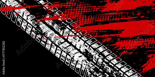 Exclusive red and black color combination sport racing car livery design, for universal medium