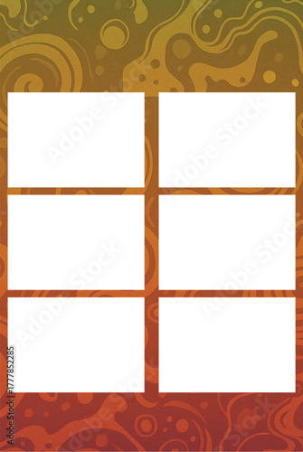 photobox frame photostrip polaroid photobooth template abstract