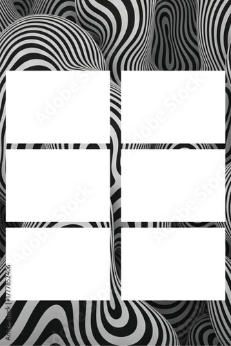 photobox frame photostrip polaroid photobooth template abstract