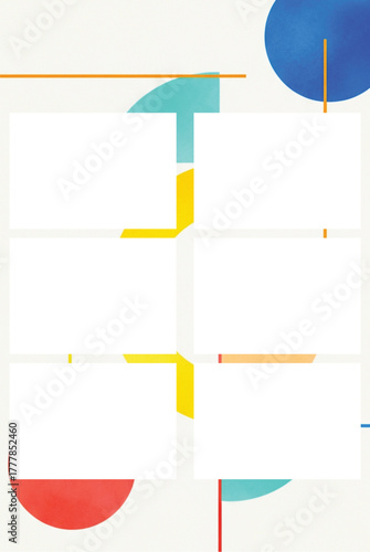 photobox frame photostrip polaroid photobooth template abstract