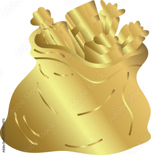 Gold Bag With Treats