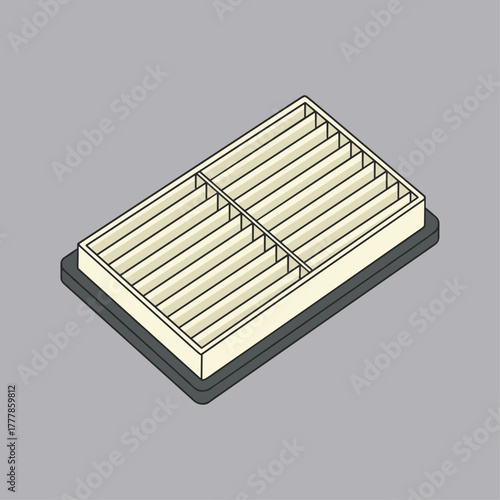 Car air filter icon logo flat vector design