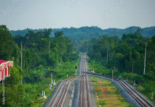 railway in the mountains