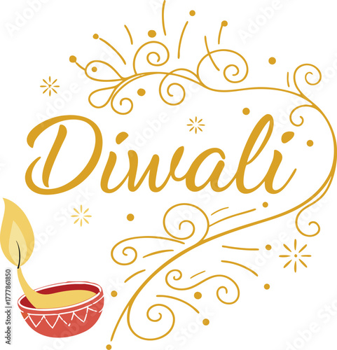 Celebrate Diwali with this festive and vibrant design, perfect for invitations, decorations, and social media campaigns promoting light and joy
