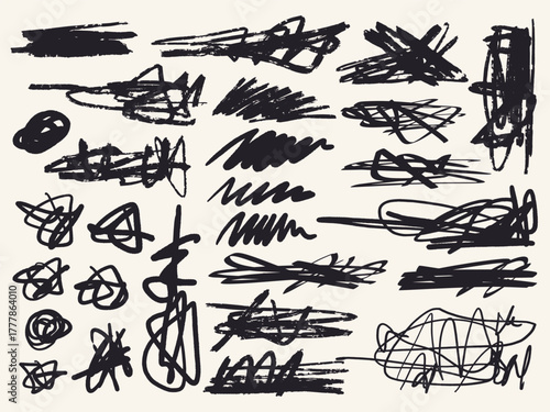 Grunge marker patterns