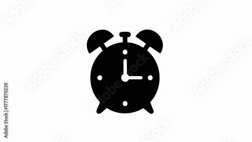 Classic Alarm Clock Icon for Time and Deadlines.