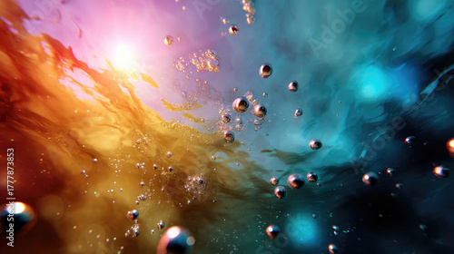 Soft underwater view with l...