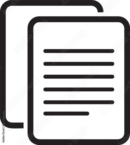 Document icon with lines of text, representing a copy or duplicate page