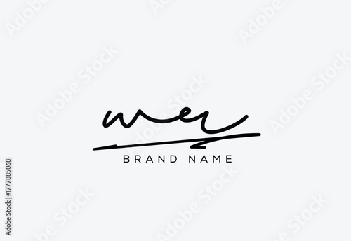 WR letter elegant cursive beauty handwriting logo. symbol design| typography logo| creative mark| corporate identity| signature logo.
