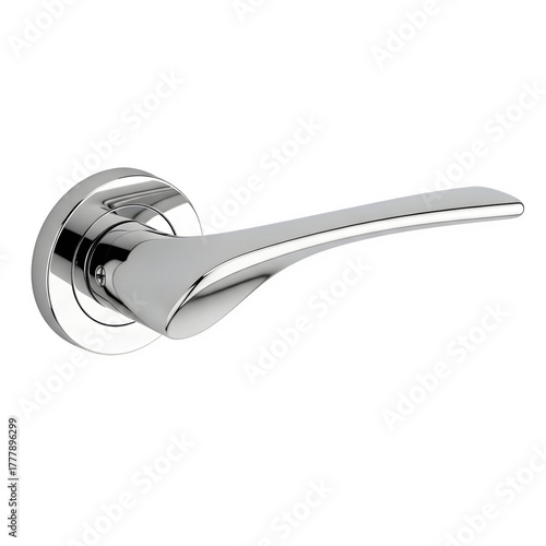 Wallpaper Mural Modern chrome door handle isolated on transparent background Torontodigital.ca