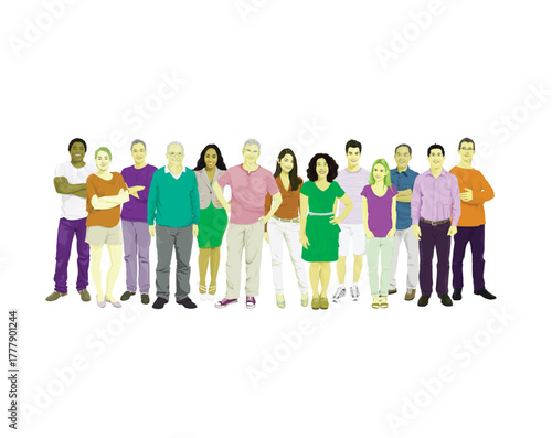 group of business people vector