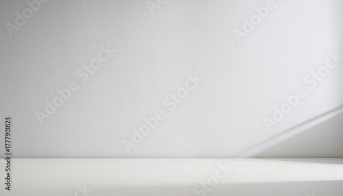 Wallpaper Mural Minimalist White Studio Background with Textured Wall and Subtle Shadows for Product Displays Torontodigital.ca