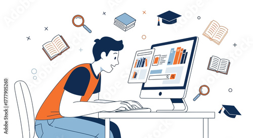 Online Learning and Knowledge Acquisition through Digital Resources and Connectivity Visuals