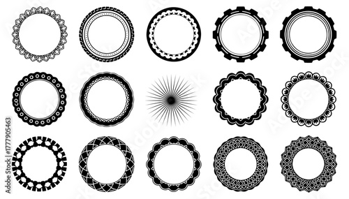 Frame collection with diverse circular designs
