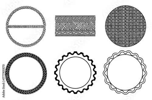 Geometric pattern design elements