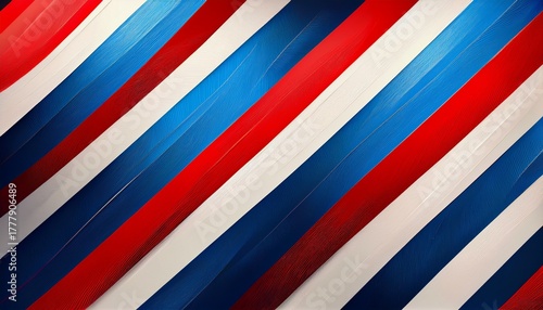 abstract red white and blue stripes background with diagonal lines and a modern patriotic design