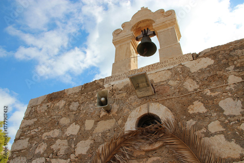 Obraz na plátně ste catherine chapel at the venetian fortress in rethymno in crete in greece