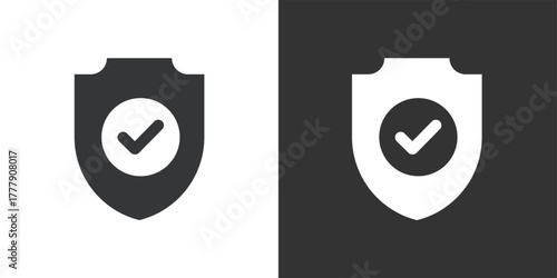 Protection icon. Solid glyph series icon