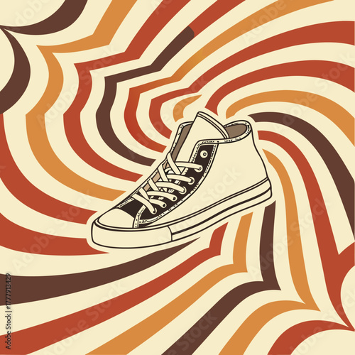 Zigzag Funky – Groovy Geometric Abstract Optical Background