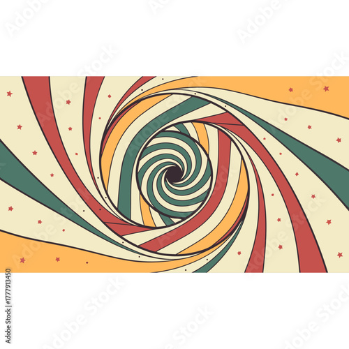 Colorful Groovy Waves – Psychedelic 70s Fluid Background