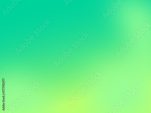 Soft green and turquoise gradient background with smooth color transition. Minimalistic abstract design for modern templates, web, or graphic projects.