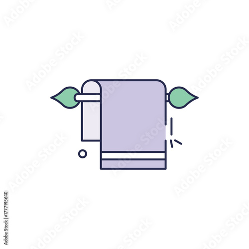 Towel vector icon