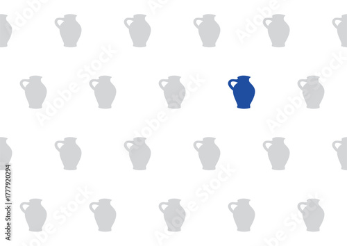 Apfelwein Bembel: Nahtloses Hintergrund Muster, transparent ohne Hintergrund. Apfelwein und Bembel: Gastronomie und Getränke aus Hessen.