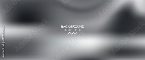 Liquid metal surface with elegant waves and silky reflections. Dynamic black and white pattern resembling