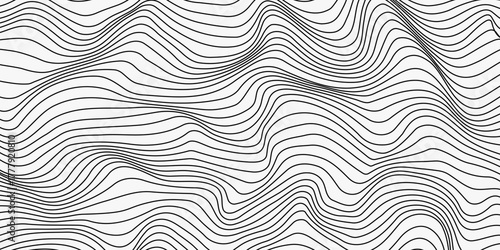 Abstract Wavy Linear Pattern Vector Design.
