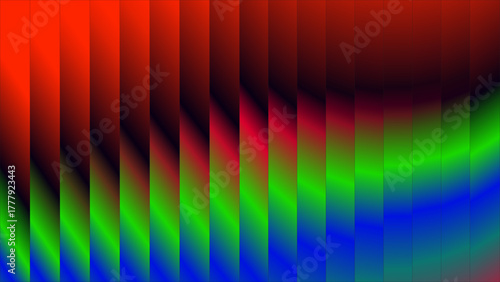 "Abstract Gradient Wave Pattern in Red Green Blue Tones"